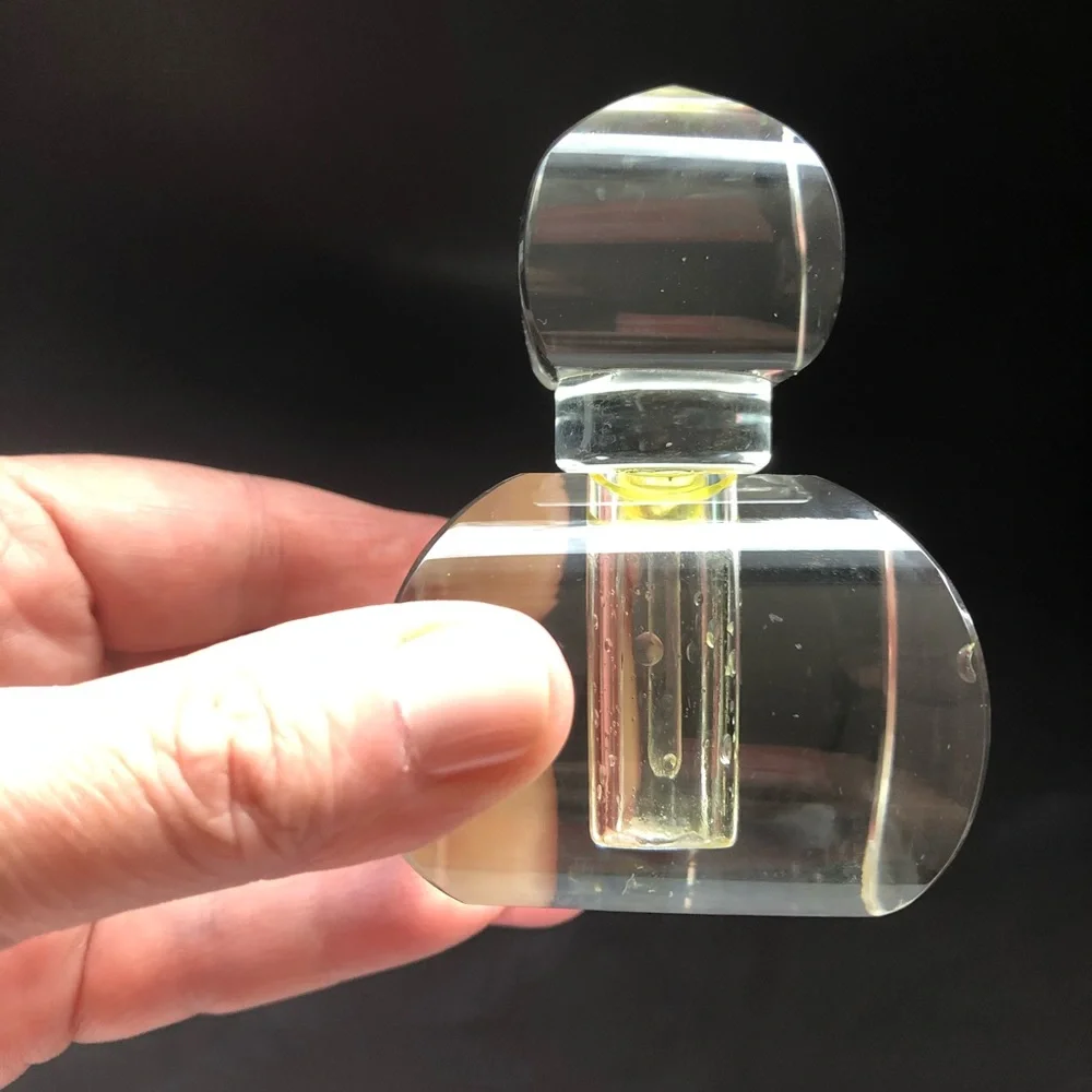 Vintage Two Piece Glass Perfume Bottle - Picture 8 of 8